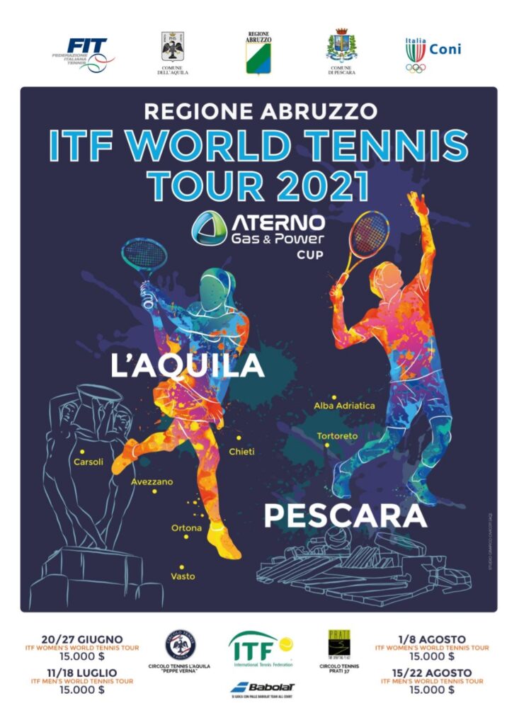 Locandina Torneo REGIONE ABRUZZO ITF WORLD TENNIS TOUR 2021